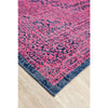 Menhit Magenta Navy Blue Transitional Patterned Rug - Rugs Of Beauty - 7