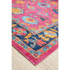 Menhit Pink Multi Coloured Transitional Patterned Rug - Rugs Of Beauty - 7