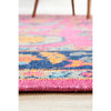 Menhit Pink Multi Coloured Transitional Patterned Rug - Rugs Of Beauty - 6
