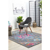 Menhit Grey Multi Coloured Transitional Patterned Rug - Rugs Of Beauty - 3