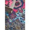Menhit Grey Multi Coloured Transitional Patterned Rug - Rugs Of Beauty - 5