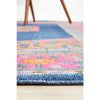 Menhit Navy Blue Multi Coloured Transitional Patterned Rug - Rugs Of Beauty - 6
