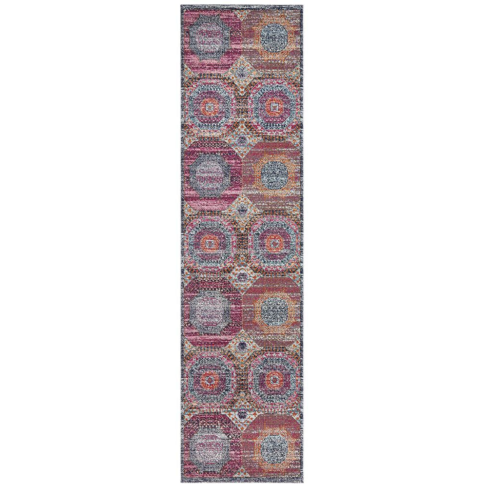 Menhit Multi Coloured Transitional Patterned Rug - Rugs Of Beauty - 10