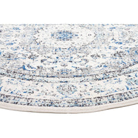 Lille Beige Blue Grey Transitional Round Designer Rug - Rugs Of Beauty - 9