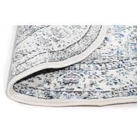 Lille Beige Blue Grey Transitional Round Designer Rug - Rugs Of Beauty - 11