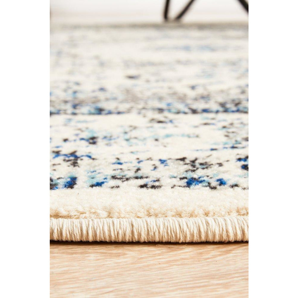 Lille Beige Blue Grey Transitional Round Designer Rug - Rugs Of Beauty - 7