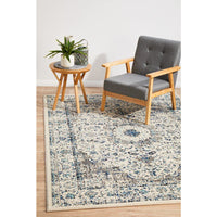 Lille Beige Blue Grey Transitional Designer Rug - Rugs Of Beauty - 2