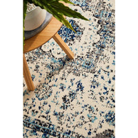Lille Beige Blue Grey Transitional Designer Rug - Rugs Of Beauty - 5