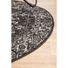 Lisbon Transitional Charcoal Round Designer Rug - Rugs Of Beauty - 6