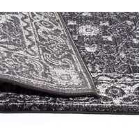 Lisbon Transitional Charcoal Designer Runner Rug - Rugs Of Beauty - 13