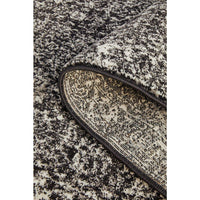 Lisbon Transitional Charcoal Designer Runner Rug - Rugs Of Beauty - 14