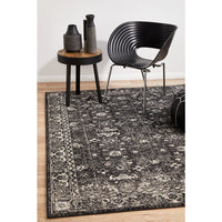 Lisbon Transitional Charcoal Designer Rug - Rugs Of Beauty - 4