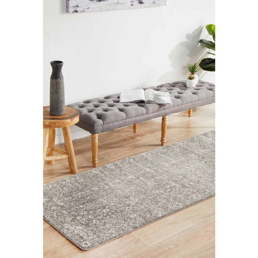 Lusaka Transitional Grey Designer Runner Rug - Rugs Of Beauty - 3
