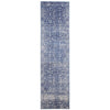 Melaka Navy Blue Designer Transitional Runner Rug - Rugs Of Beauty - 1