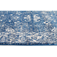 Melaka Navy Blue Designer Transitional Runner Rug - Rugs Of Beauty - 3