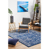 Melaka Navy Blue Transitional Designer Rug - Rugs Of Beauty - 2