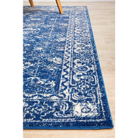 Melaka Navy Blue Transitional Designer Rug - Rugs Of Beauty - 7