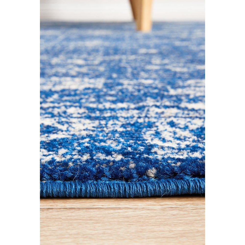 Melaka Navy Blue Transitional Designer Rug - Rugs Of Beauty - 8