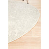 Palermo Transitional Silver Grey Round Designer Rug - Rugs Of Beauty - 6