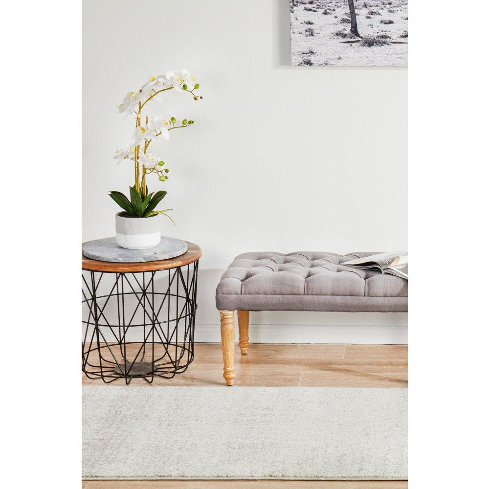 Palermo Transitional Silver Grey Designer Runner Rug - Rugs Of Beauty - 4