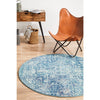Madrid Transitional Blue Round Designer Rug - Rugs Of Beauty - 2
