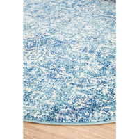 Madrid Transitional Blue Round Designer Rug - Rugs Of Beauty - 6