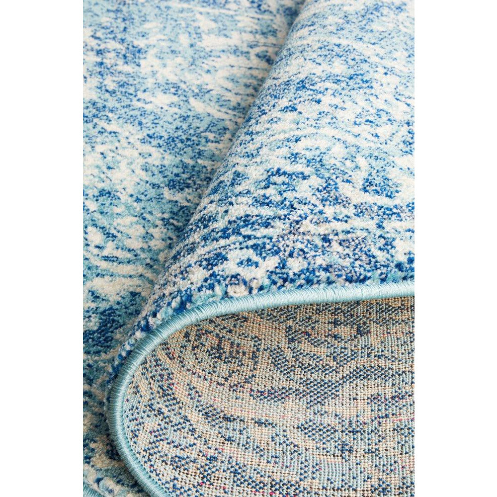 Madrid Transitional Blue Round Designer Rug - Rugs Of Beauty - 9