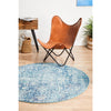 Madrid Transitional Blue Round Designer Rug - Rugs Of Beauty - 4