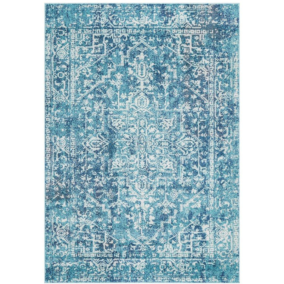 Madrid Transitional Blue Designer Rug - Rugs Of Beauty - 1