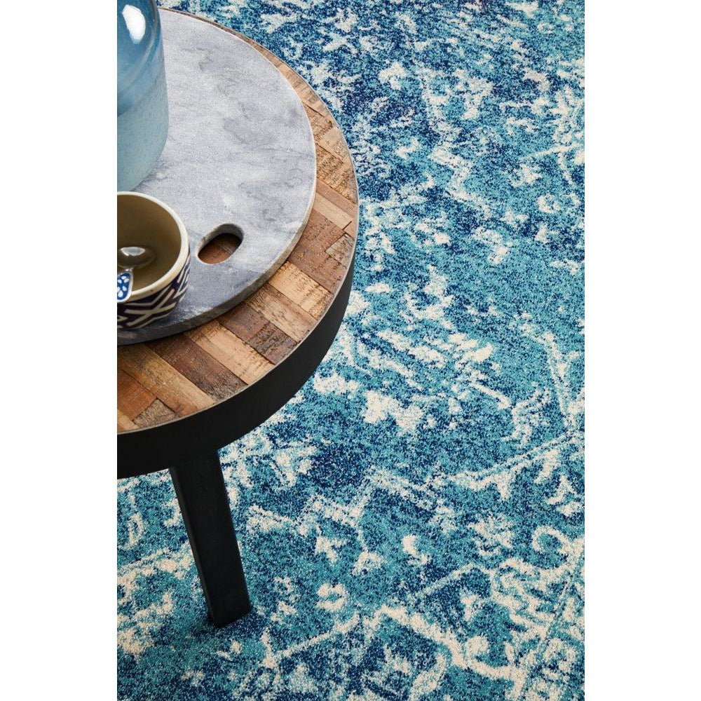 Madrid Transitional Blue Designer Rug - Rugs Of Beauty - 5