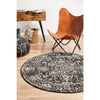 Provo Transitional Charcoal Round Designer Rug - Rugs Of Beauty - 4