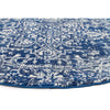 Santiago Transitional Navy Blue Round Designer Rug - Rugs Of Beauty - 9