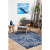 Santiago Transitional Navy Blue Designer Rug - Rugs Of Beauty - 3