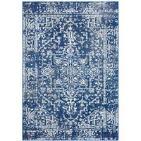 Santiago Transitional Navy Blue Designer Rug - Rugs Of Beauty - 1