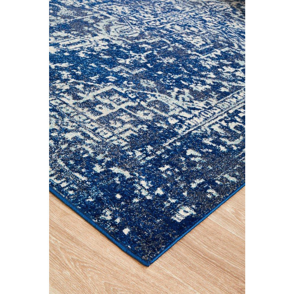 Santiago Transitional Navy Blue Designer Rug - Rugs Of Beauty - 10
