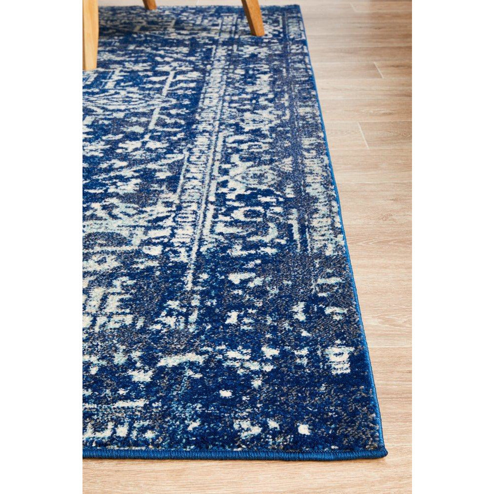 Santiago Transitional Navy Blue Designer Rug - Rugs Of Beauty - 6