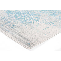 Kazan Transitional Beige Light Blue Designer Runner Rug - Rugs Of Beauty - 7