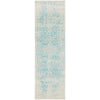 Kazan Transitional Beige Light Blue Designer Runner Rug - Rugs Of Beauty - 1