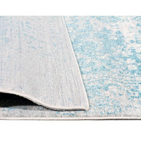 Kazan Transitional Beige Light Blue Designer Runner Rug - Rugs Of Beauty - 11