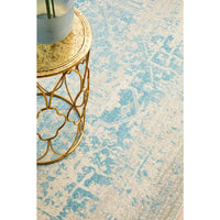 Kazan Transitional Beige Light Blue Designer Rug - Rugs Of Beauty - 5