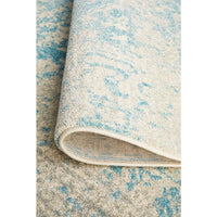 Kazan Transitional Beige Light Blue Designer Rug - Rugs Of Beauty - 11
