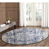 Slana Transitional White Navy Round Designer Rug - Rugs Of Beauty - 6
