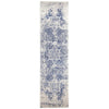 Slana Transitional White Navy Runner Designer Rug - Rugs Of Beauty - 1