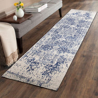 Slana Transitional White Navy Runner Designer Rug - Rugs Of Beauty - 2