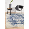 Slana Transitional White Navy Designer Rug - Rugs Of Beauty - 4