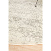 Cibola Transitional White Silver Round Designer Rug - Rugs Of Beauty - 6