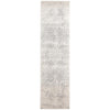 Cibola Transitional White Silver Runner Designer Rug - Rugs Of Beauty - 1