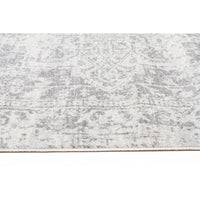 Cibola Transitional White Silver Runner Designer Rug - Rugs Of Beauty - 5