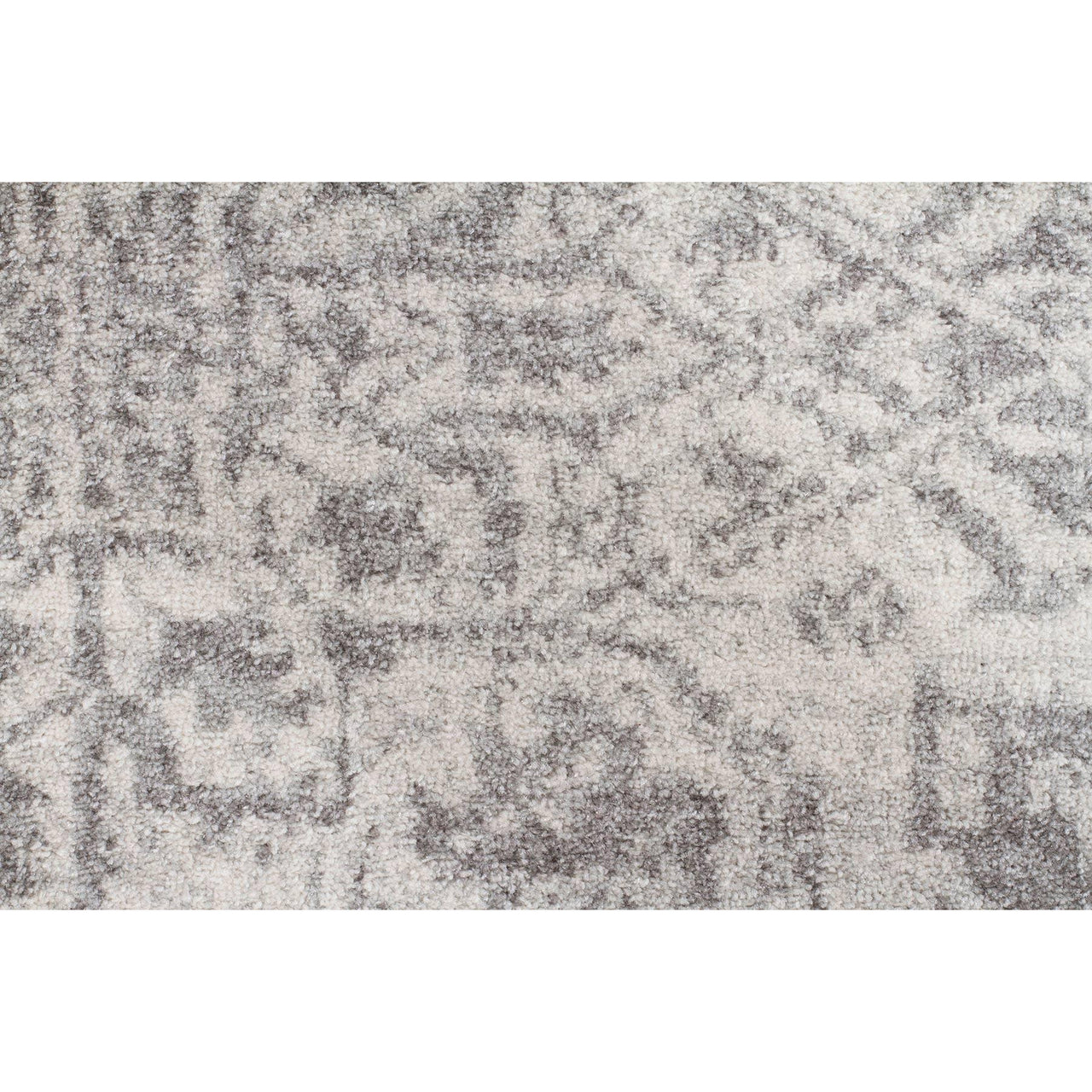 Cibola Transitional White Silver Runner Designer Rug - Rugs Of Beauty - 6