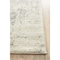 Cibola Transitional White Silver Runner Designer Rug - Rugs Of Beauty - 9